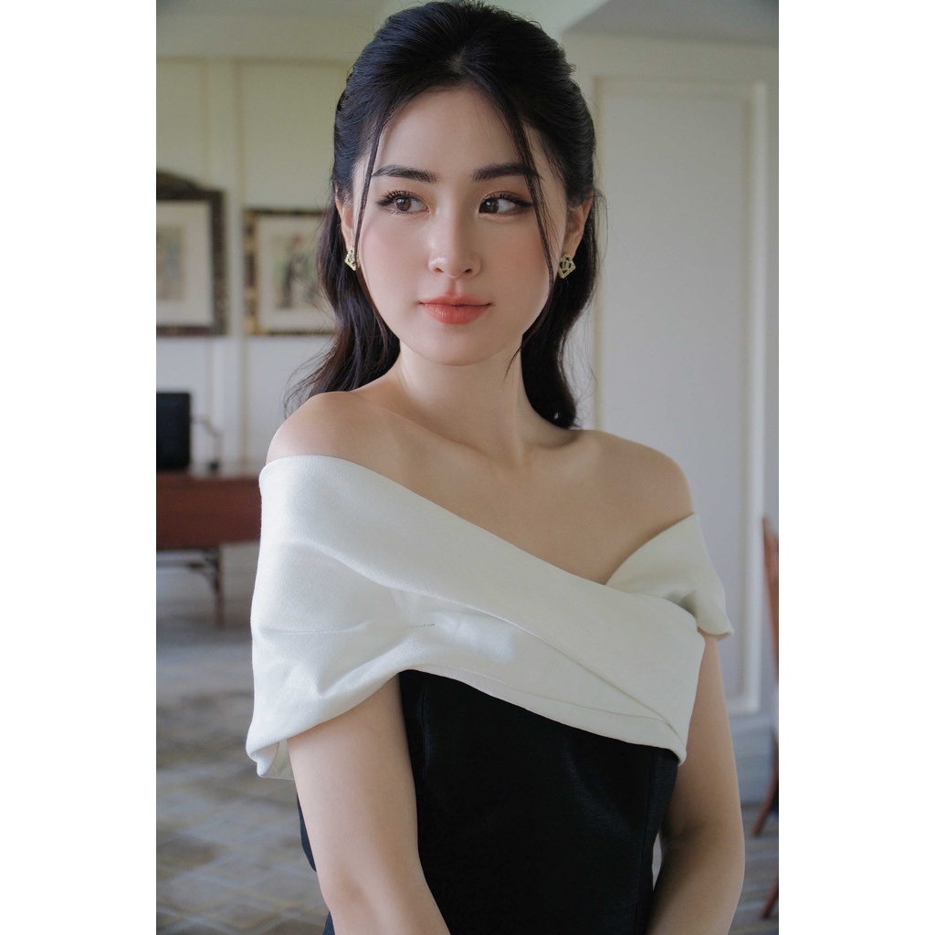 Váy trễ vai thanh lịch tôn dáng Jasmine Dress - Hàng Cao Cấp