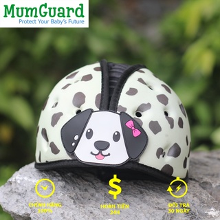 Mũ bảo hiểm bảo vệ đầu cho bé tập đi, bé đi xe đạp Mumguard Chó Đốm 1- 5 tuổi.