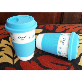Ly Sứ Cao Cấp Nắp Nhựa Silicon Chống Nóng 400ml