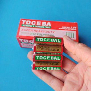 Vỉ 4 viên pin Toceba AA (1.5V)