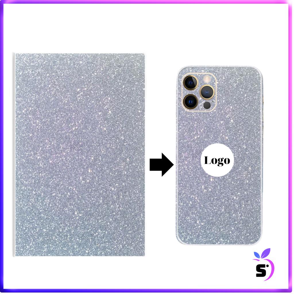 Miếng dán mặt lưng iphone cao cấp. Skin nhũ kim tuyến bảo vệ camera 6G đến 11ProMax