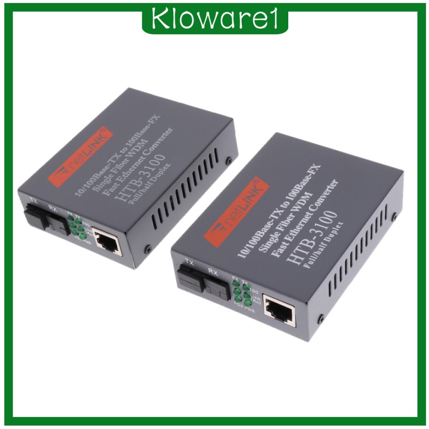 Bộ 2 Đầu Chuyển Đổi Từ Kloware1) Htb-3100Ab 100m 25km Sang Rj45