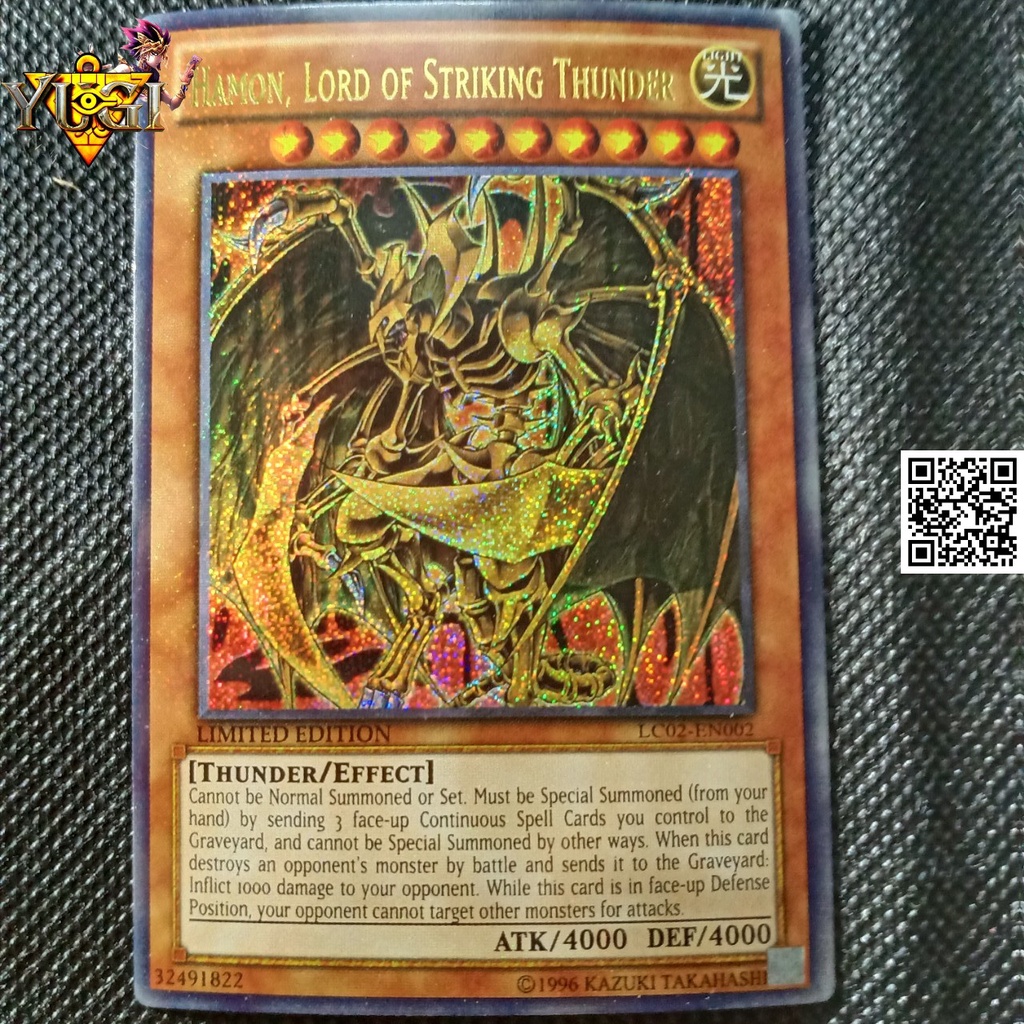 Xã hàng Lá Hamon Lord of Striking Thunder tam đại ác thần hiệu ứng cát ánh xạ ai cập Bài Yugi oh TẶNG Sleeves