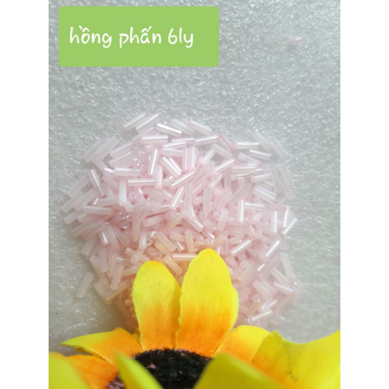 Hạt cườm ống, cườm gãy, cườm trúc các màu túi 5g