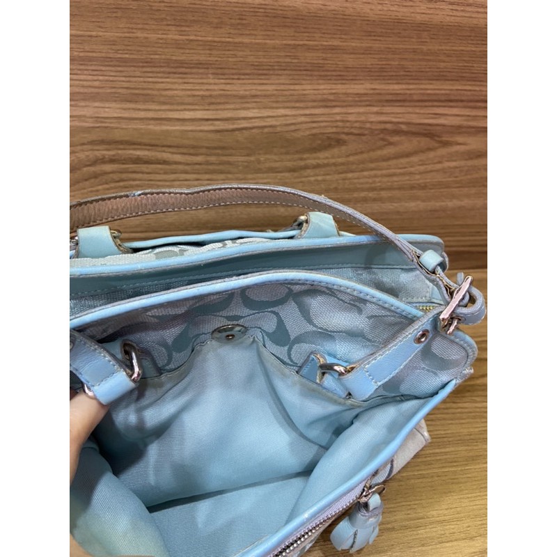 Túi si Coach vải bố