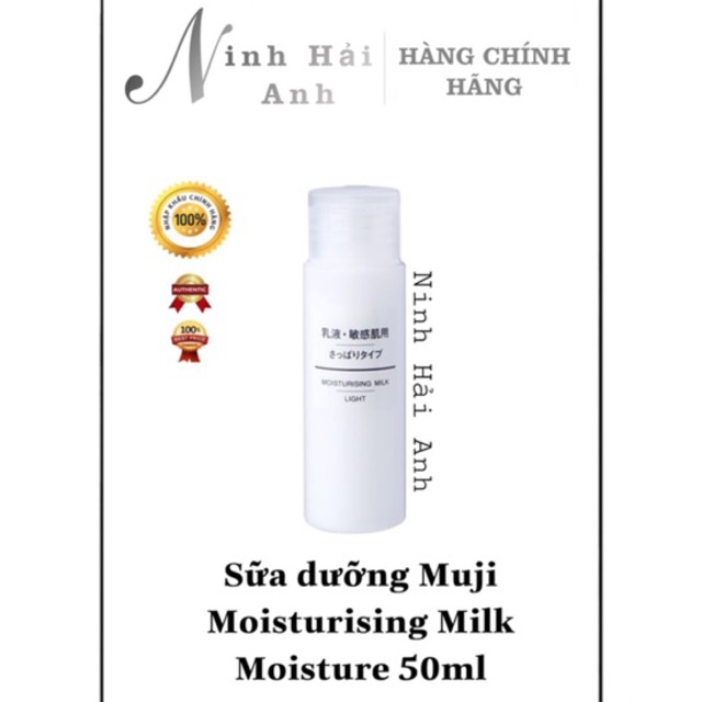 Sữa dưỡng Muji Moisturising Milk Moisture & Light 50ml