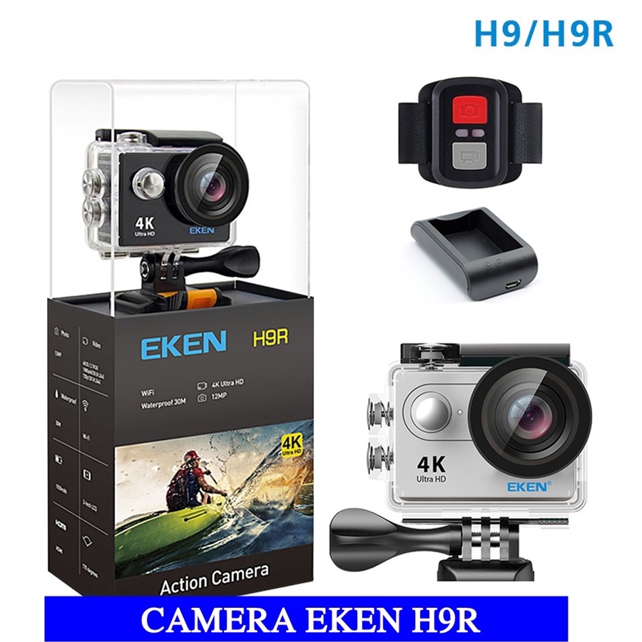 Camera Thể Thao &amp; Hành Động, Camera Hành Trình 4K Wifi Eken H9R, Camera hành trình Eken Ultra HD Wifi quay video 4K