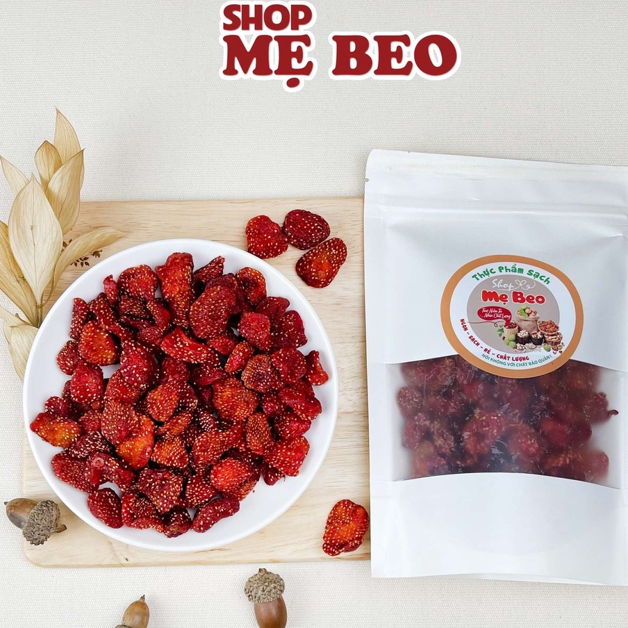500Gr Dâu Tây Sấy Dẻo Đà Lạt Chua Ngọt Cực Ngon