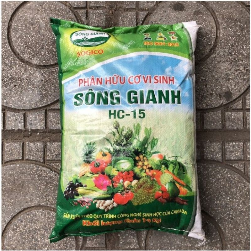 Phân hữu cơ vi sinh Sông Gianh bao 10kg