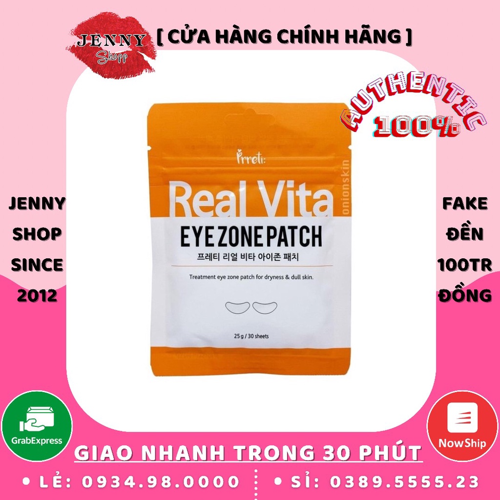 Mặt Nạ Đắp Mắt Prreti Real Vita Eye Zone Patch