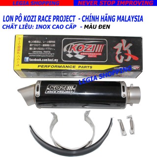 PÔ ĐỘ TĂNG TỐC KOZI RACE PROJECT INOX MÀU ĐEN