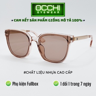 Kính râm nam nữ dáng vuông chữ V cao cấp chống tia UV400