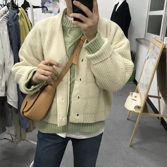 Áo len xoắn thừng