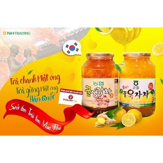 [ Combo ] 2 hủ mật ong chanh và mật ong gừng Hàn Quốc Citron Tea