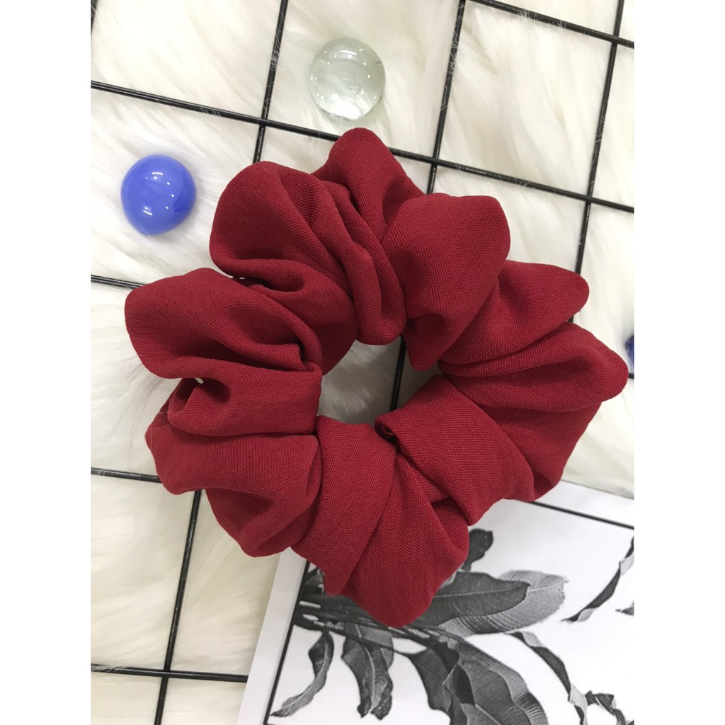 Dây Cột Tóc Vải Scrunchies Makeup, Đồ Buộc Tóc Crunchies Phụ Kiện Tóc, Thời trang tóc Nữ