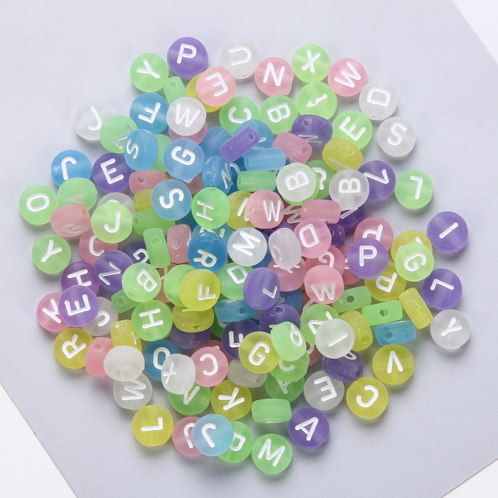Set 100 Hạt Chữ Cái Làm Trang Sức Thủ Công Xinh Xắn