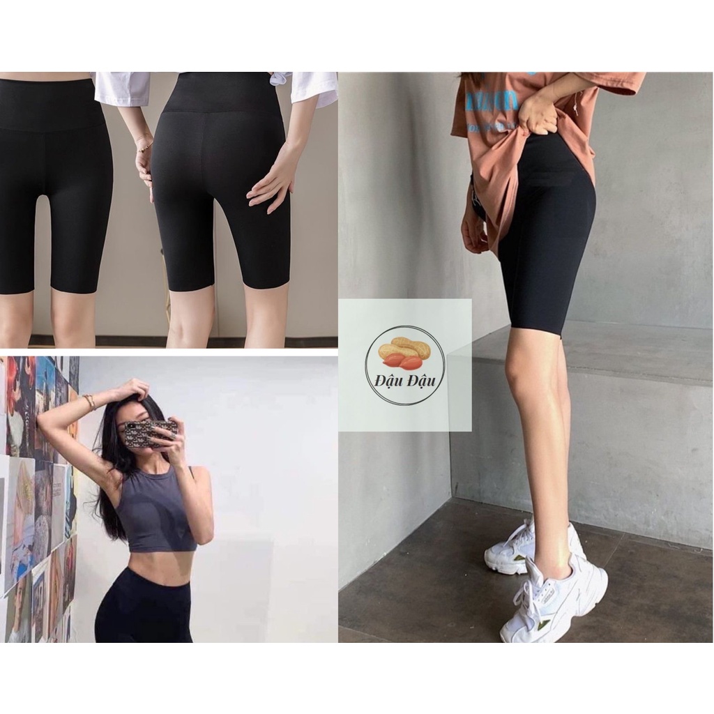 Quần legging ngố nâng mông leging lửng nữ mỏng co dãn 4 chiều không nhăn, không xù mặc thoải mái siêu đẹp