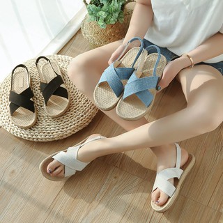 SALE-Giày sandal giả cối quai chéo |Giày sandal thời trang nữ