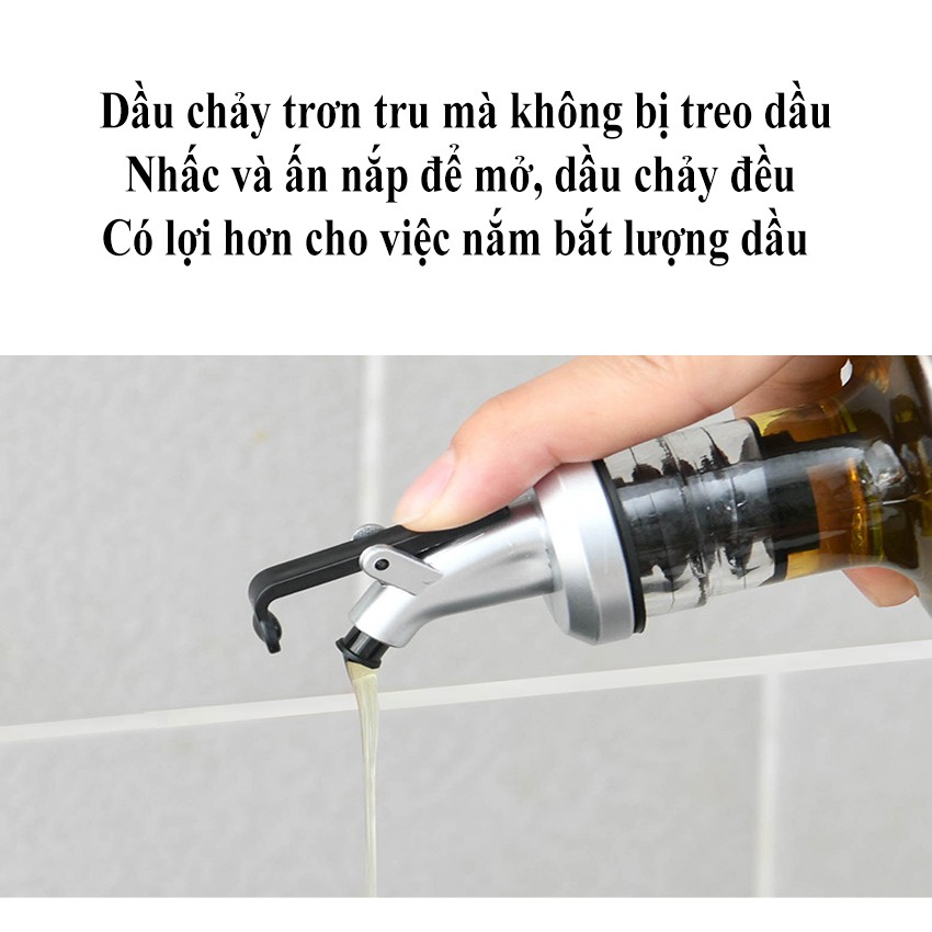 Chai Đựng Dầu Ăn, Chai Chiết Rót Dầu Ăn, Nước Tương, Nước Mắm, Gia Vị Nhà Bếp Thông Minh LEON OFFICIAL