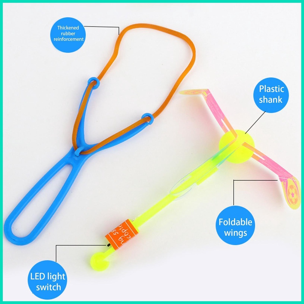 Đồ Chơi Trực Thăng Bay Xoay Có Đèn LED Đàn Hồi Cho Trẻ Em