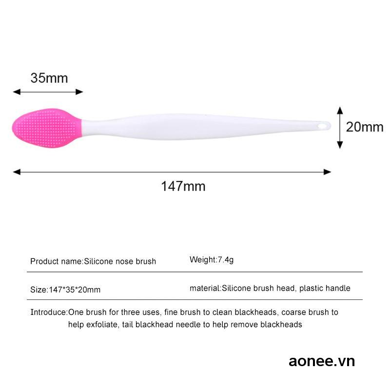 ✨✨Bàn Chải Silicone Làm Sạch Mụn Đầu Đen Vùng Mũi Hiệu Quả Tiện Dụng | BigBuy360 - bigbuy360.vn