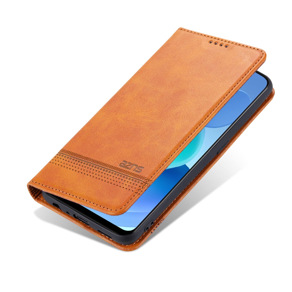 Bao Da pu Điện Thoại Nắp Lật Nam Châm Kiêm Ví Có Thể Làm Giá Đỡ Cho oppo reno6 z 5g reno 6z reno6z