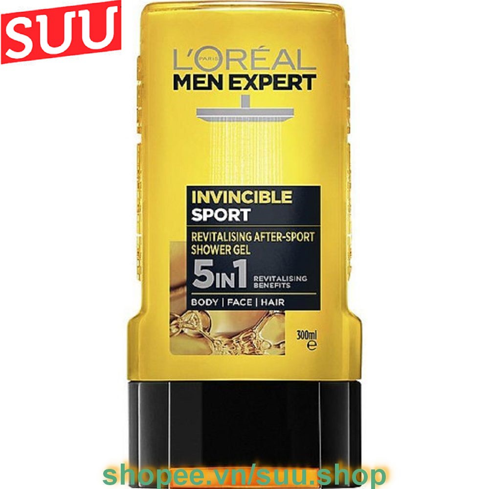 Gel Tắm Nam Loreal 300ml Invincible Sport Men Expert thumbnail