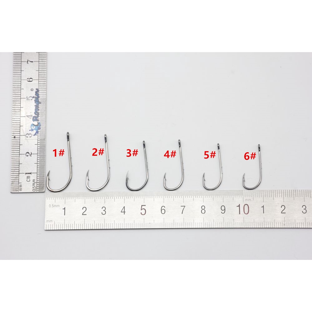 Set 50 Lưỡi Câu Cá Bằng Thép Carbon 92247 6 # - 6 / 0 # Chất Lượng