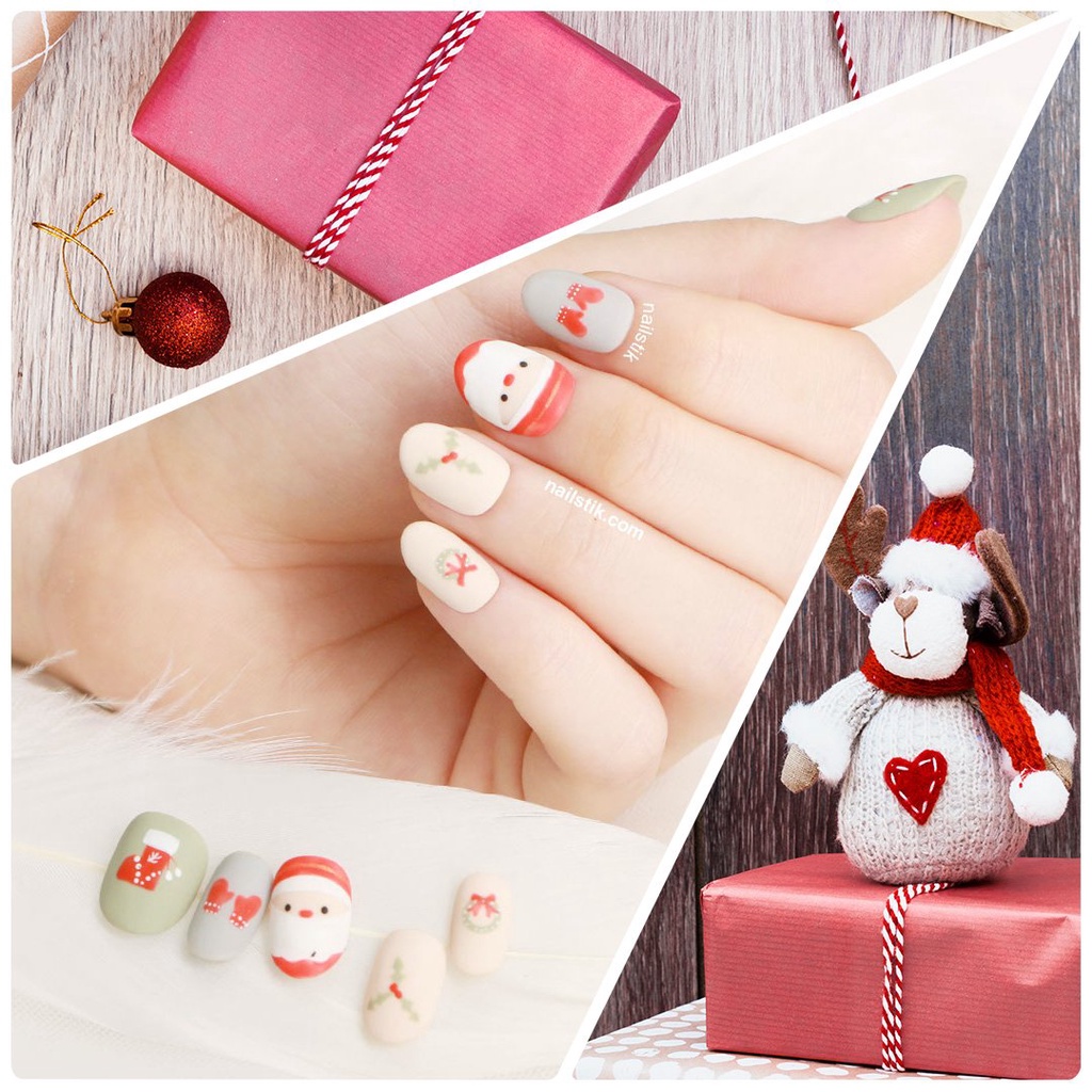 Móng úp thiết kế by NAILSTIK, Nail NOEL 2021