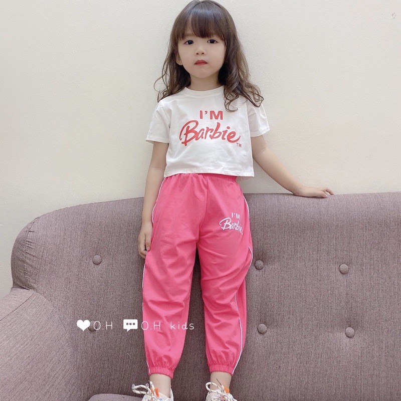 Bộ cotton bé gái từ 8-33kg phong cách hip hop❤M0028❤️chất cotton 4 chiều mềm mịn