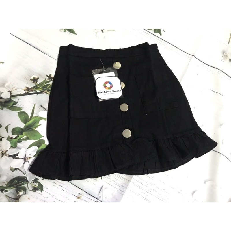 Chân váy Kaki phối nút hàng thiết kế cao cấp | BigBuy360 - bigbuy360.vn