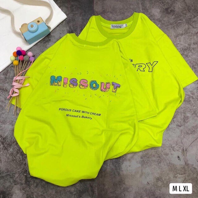 Sale hot! Áo thun form rộng tay lỡ (40-70kg) in chữ MISSOUT cực đẹp,áo phông dáng rộng siêu hot hit giá rẻ | BigBuy360 - bigbuy360.vn
