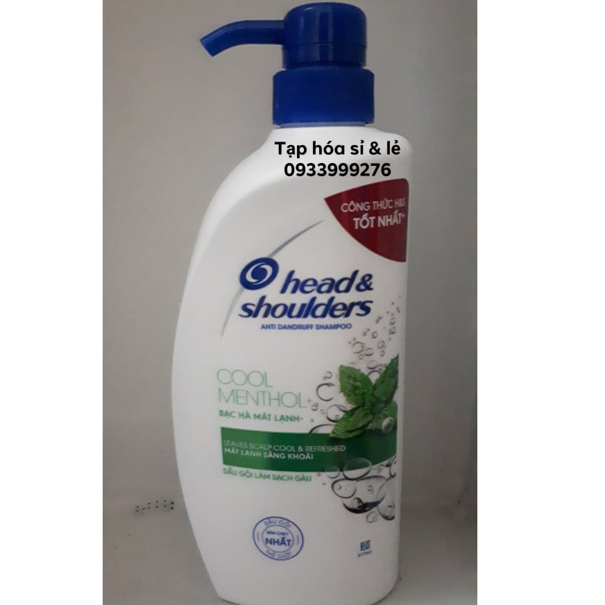 Dầu Gội Head &amp; Shoulders Bạc Hà Làm Sạch Gàu 625ml