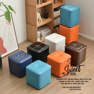 Ghế đôn sofa bọc da cao cấp