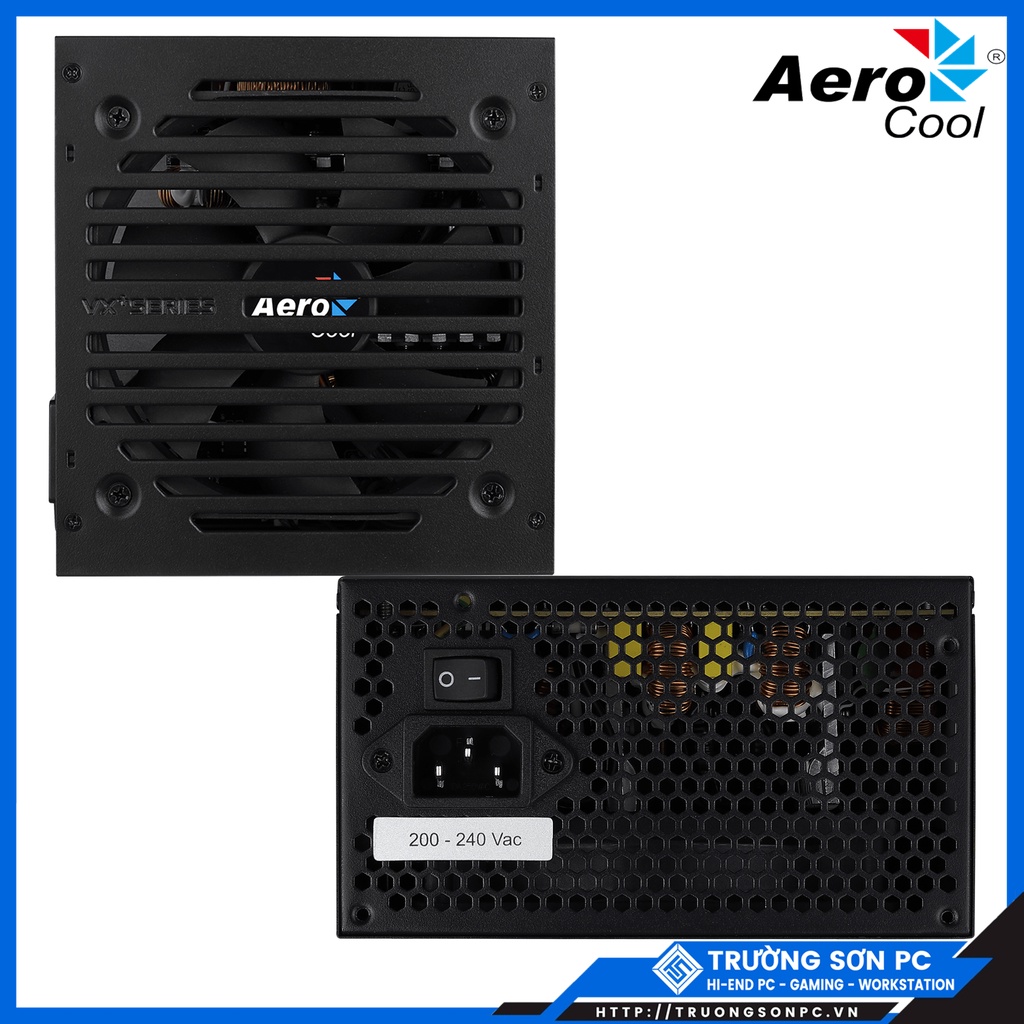 Nguồn Máy Tính AEROCOOL VX PLUS 500 500W 230V N-PFC &amp; Nguồn AIGO VK550 500W | Chính Hãng Bảo Hành 36 Tháng