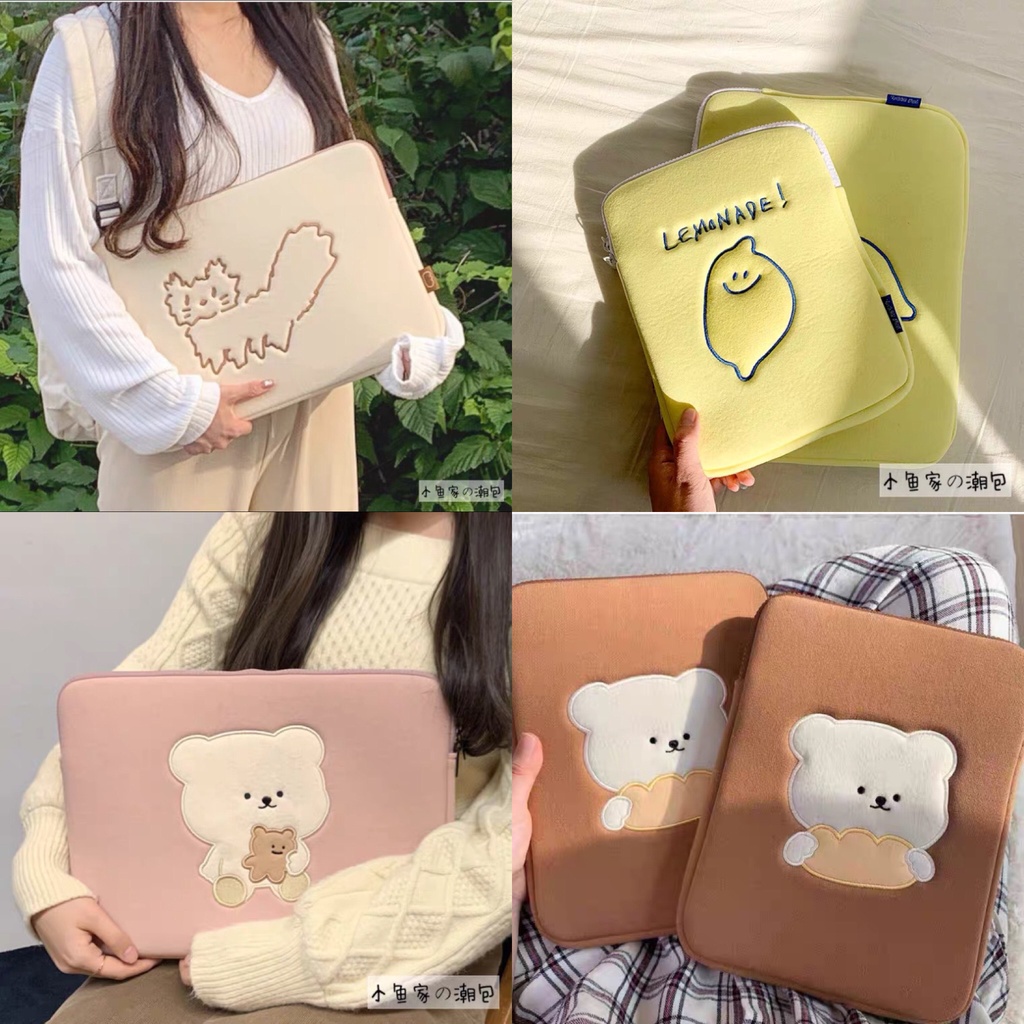 Túi đựng ipad lót nhung mềm mịn chống sốc, xước máy - Túi đựng cho các dòng 11inch, 13inch