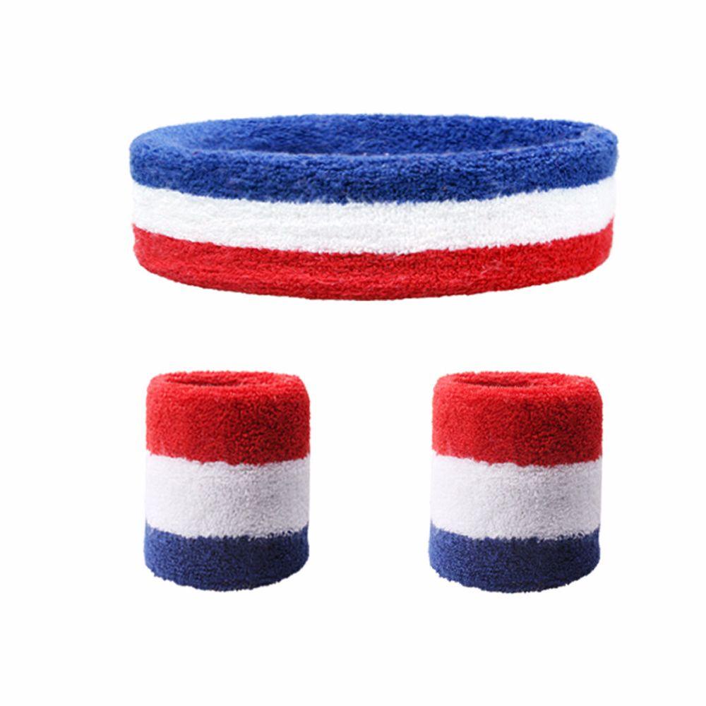 Set 1 Băng Đô Thể Thao / Bóng Rổ / Tennis / Băng Đô Thấm Hút Mồ Hôi