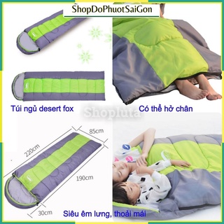 Úi ngủ trưa văn phòng cao cấp - Túi ngủ du lịch, cắm trại, dã ngoại Desert Fox bông cotton mềm mại dài 2m1*ngang 75cm