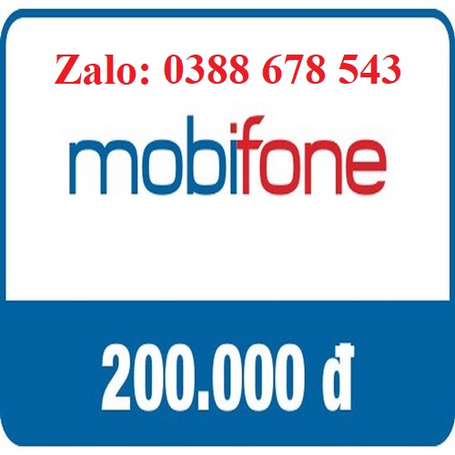 Thẻ Cào Mobifone 200K Siêu Rẻ