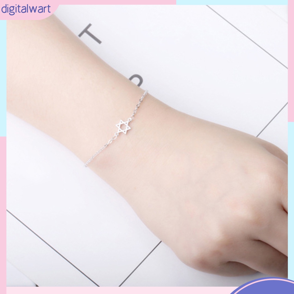 Lắc tay hình ngôi sao 6 cánh xinh xắn cho nữ