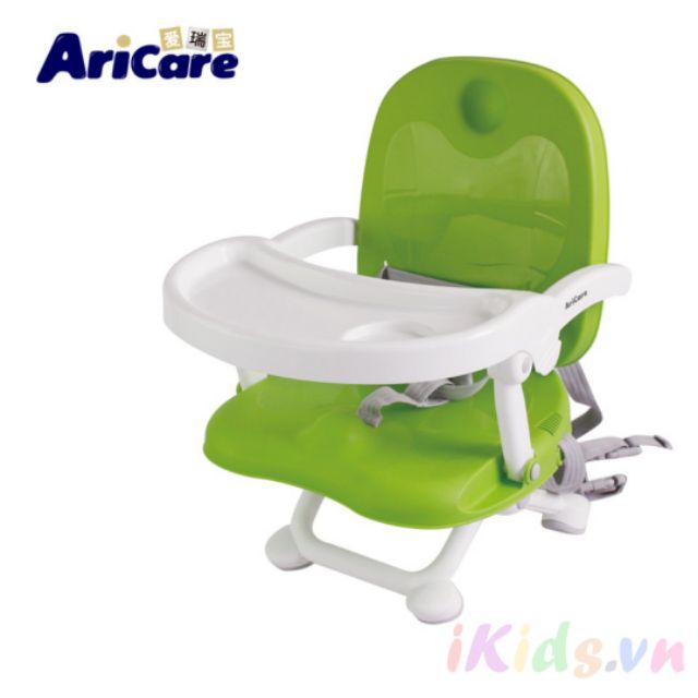 Ghế ăn dặm Aricare điều chỉnh 4 độ cao, tiện mang đi du lịch