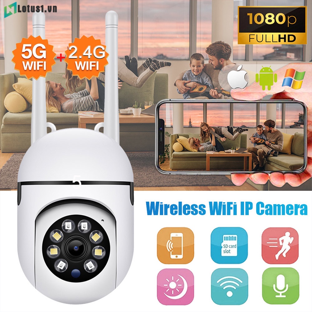 1080P Bên Ngoài Camera An Ninh Wifi IP Camera An Ninh Không Dây CCTV Camera An Ninh Wifi