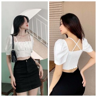 Áo Croptop Dây Chéo