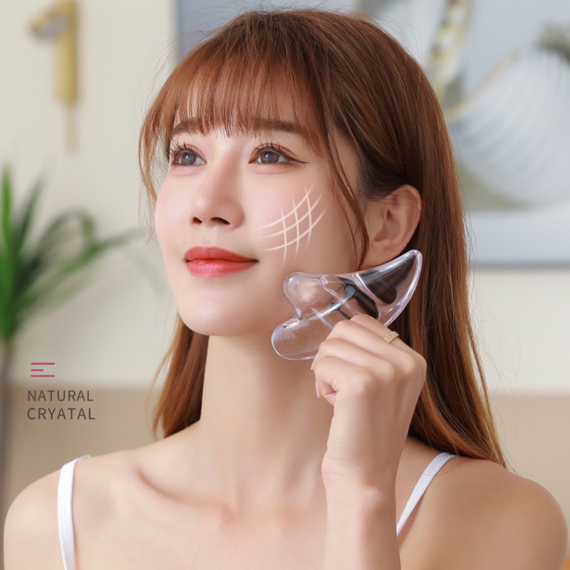 [Hàng mới về] Dụng cụ hỗ trợ nâng cơ mặt bằng pha lê trong suốt làm đẹp tiện dụng