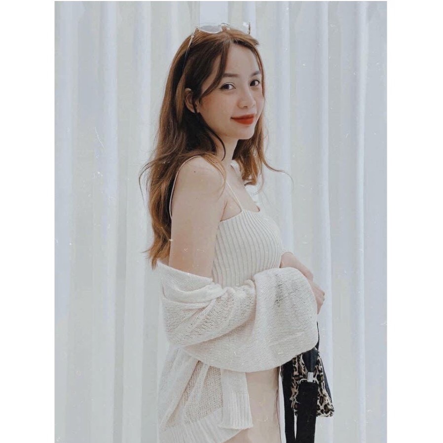 Áo len mỏng CARDIGAN dệt kim + Clip ảnh thật | BigBuy360 - bigbuy360.vn