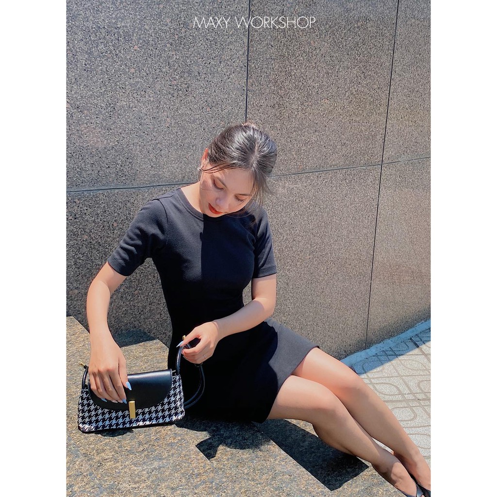 [Mã SKAMA06 giảm 8% tối đa 50K đơn 250K] Đầm body thun gân có xẻ cutout bodycon dress Maxy Workshop | BigBuy360 - bigbuy360.vn