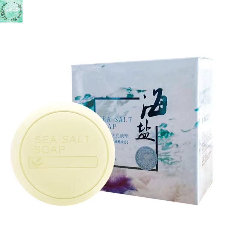 [Hàng mới về] Xà phòng tắm muối biển SEA SALT SOAP kết hợp tinh dầu trà xanh và sữa dê giảm mụn kiểm soát dầu nhờn | BigBuy360 - bigbuy360.vn