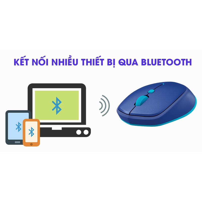 Chuột Bluetooth Logitech M337 Kết Nối Điện Thoại , Ipad , Máy Tính - Hàng Chính Hãng Bảo Hành 1 Năm