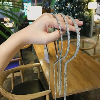 Băng Đô Cài Tóc Đính Đá Lấp Lánh Phong Cách Hàn Quốc