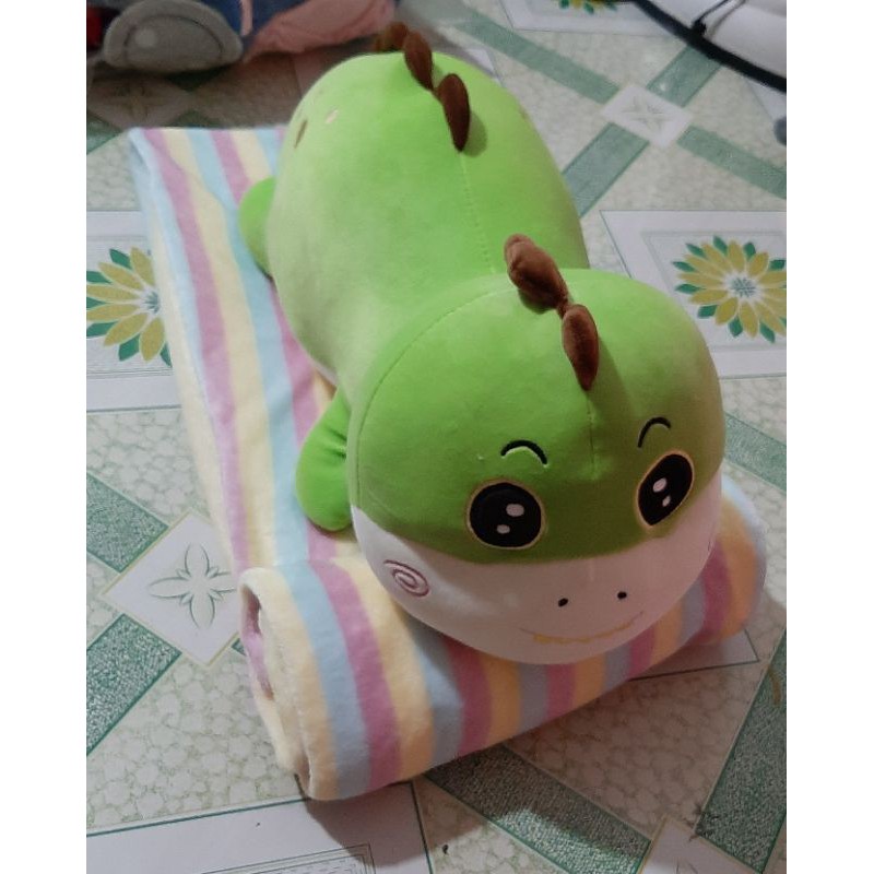 chăn gối văn phòng 2in1 khủng long